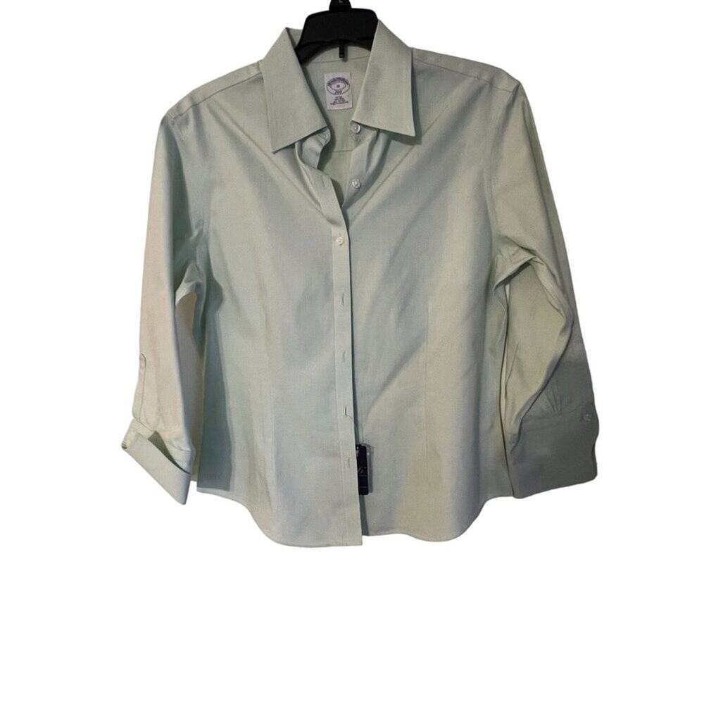 Brooks Brothers 346 Women's Shirt Size 8 Fitted Non-Iron All Cotton New without